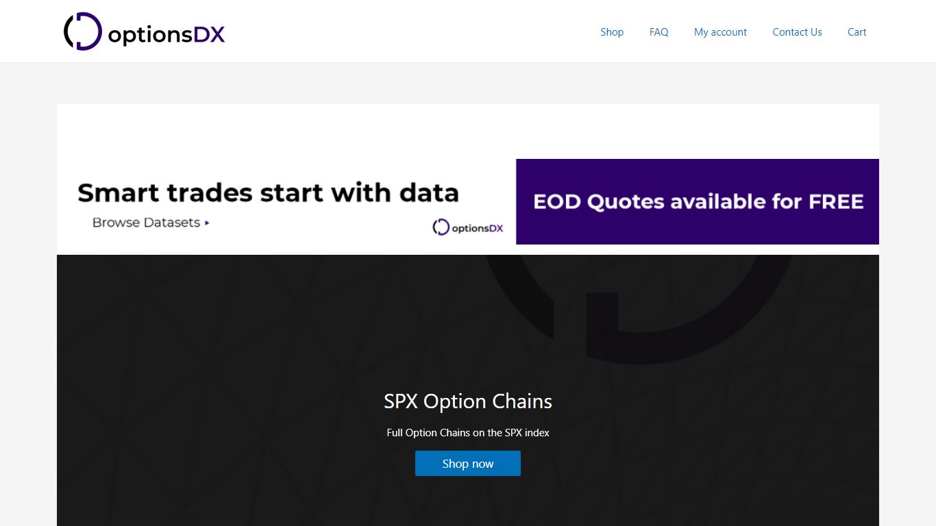 Free Historical Options Trading Data - optionsDX